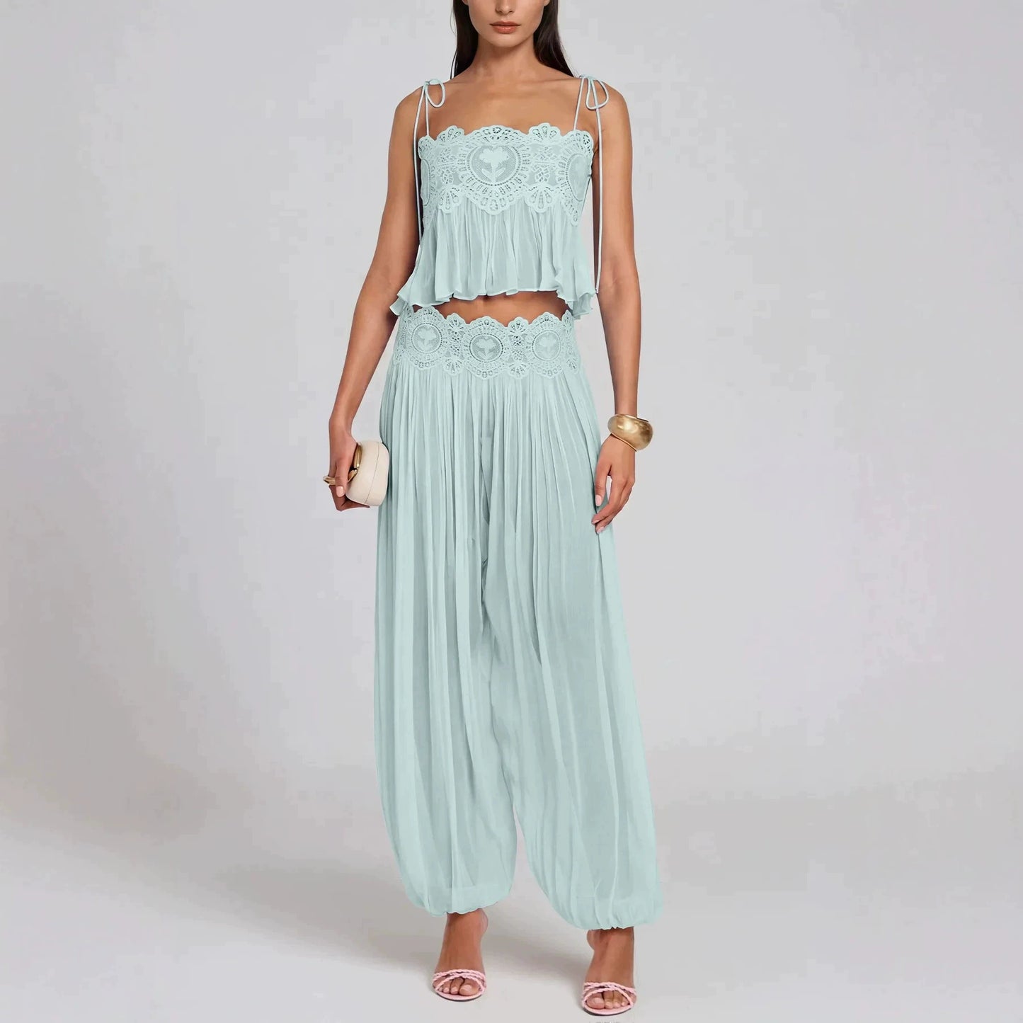 Women's Lace Chiffon Two-piece set