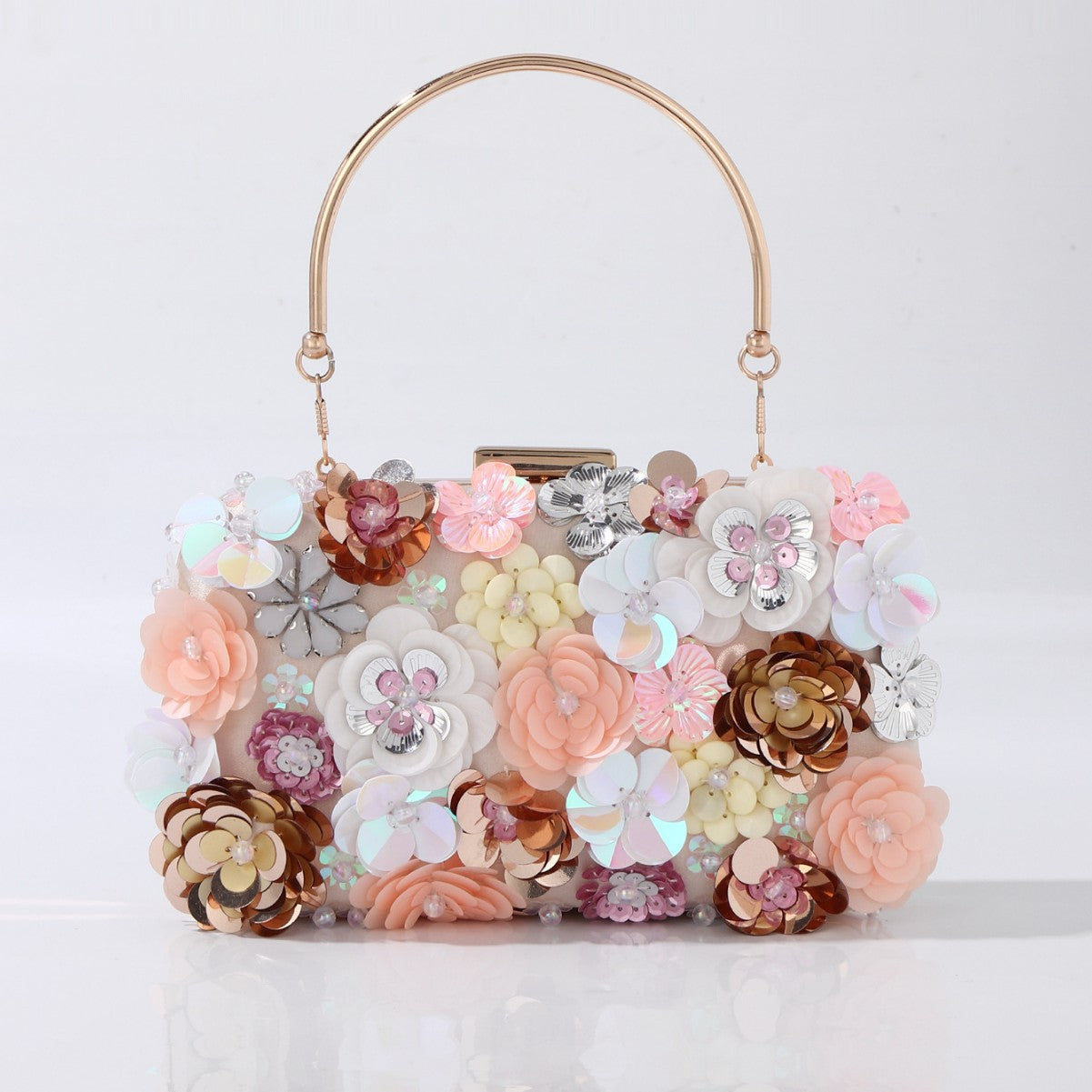 flower beaded bag