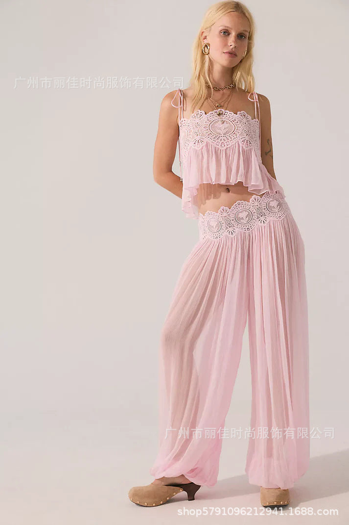 Lace Chiffon Two-piece set