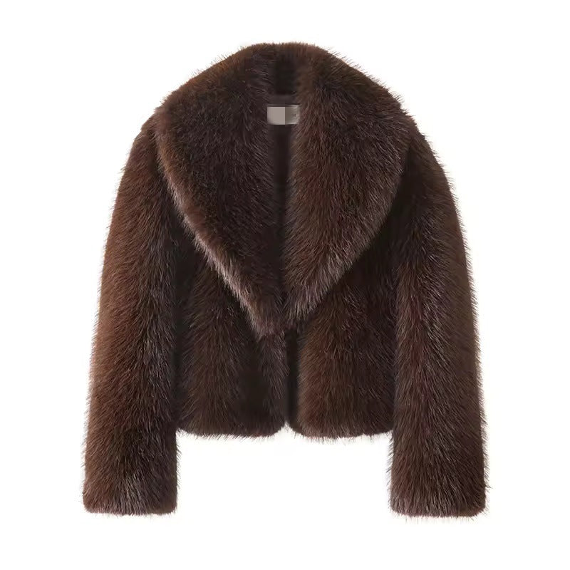 faux fur coat Short