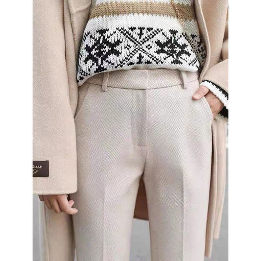 Casual straight-leg pants