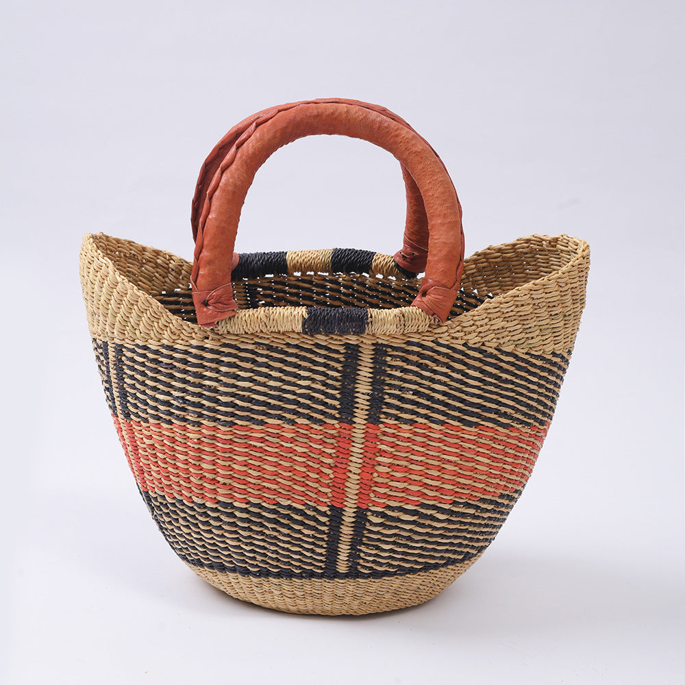 Imported Ghanaian elephant grass woven bag