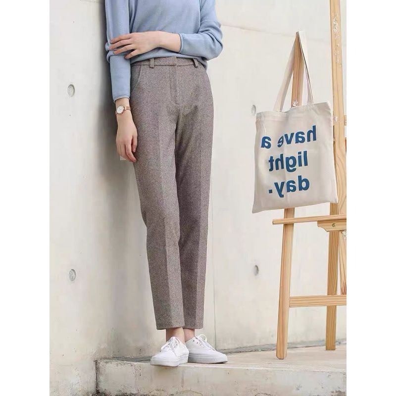 Casual straight-leg pants