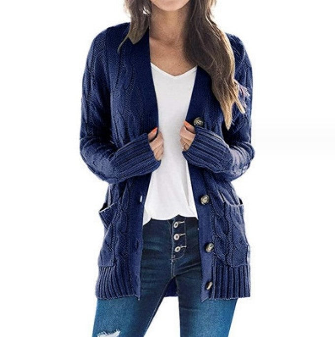cable knit cardigan sweater