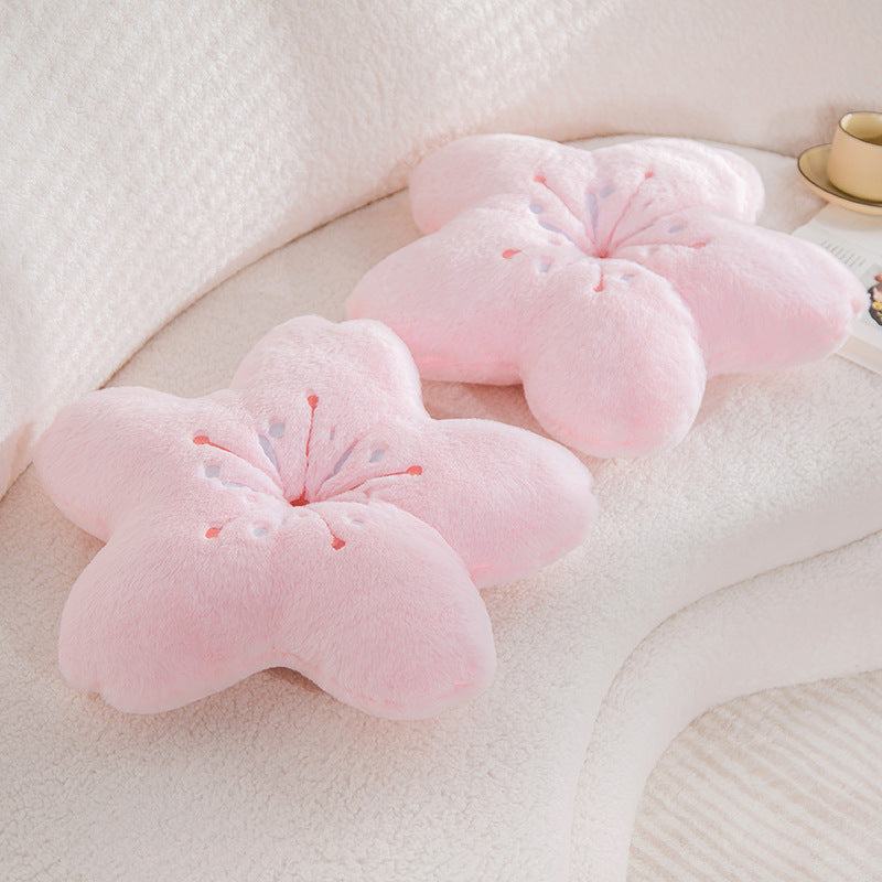 cherry blossom throw pillow