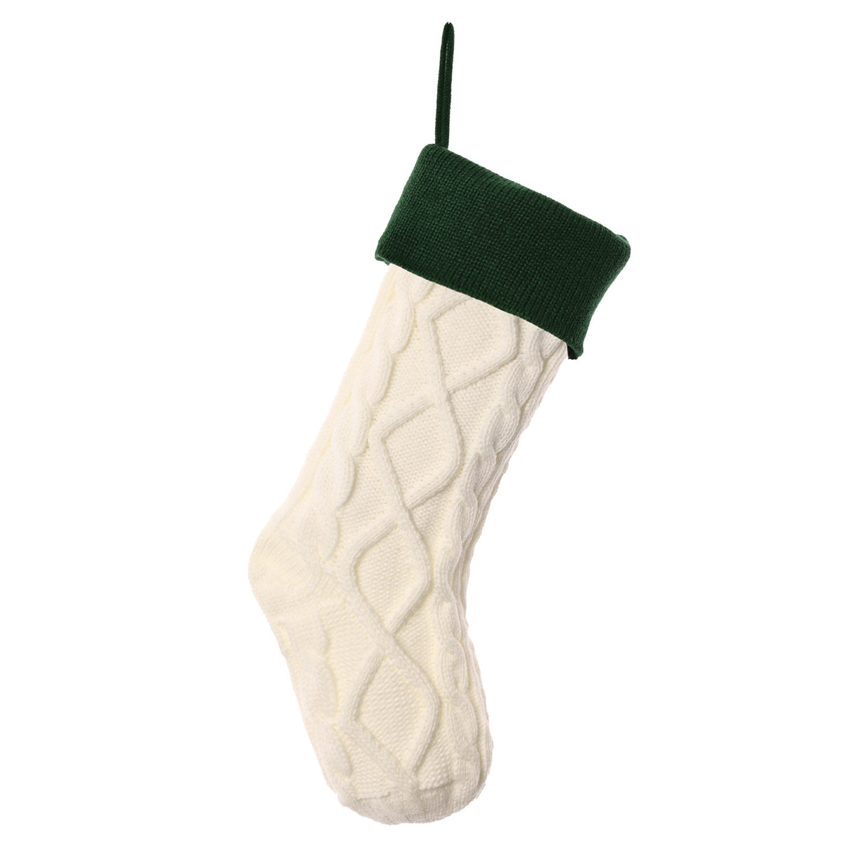 cable knit stocking,18 inches
