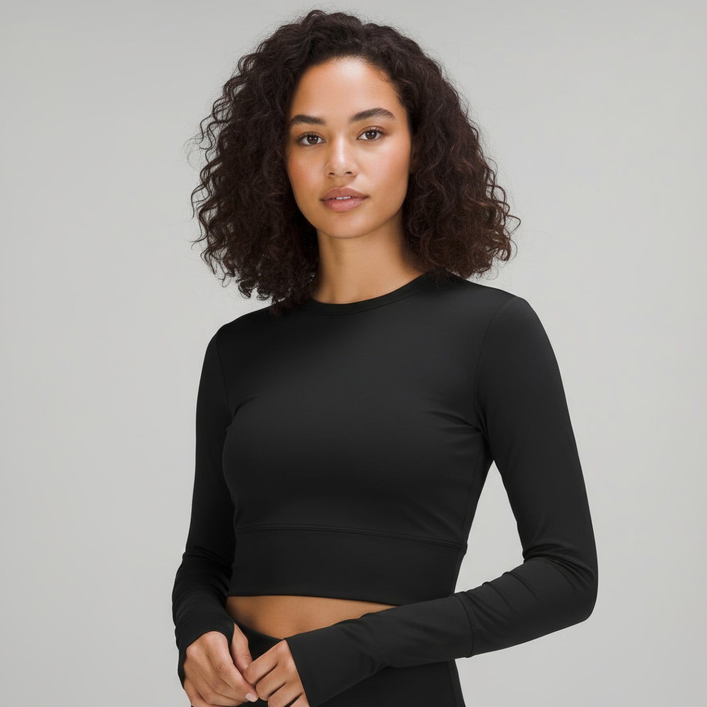 cropped long sleeve tshirt
