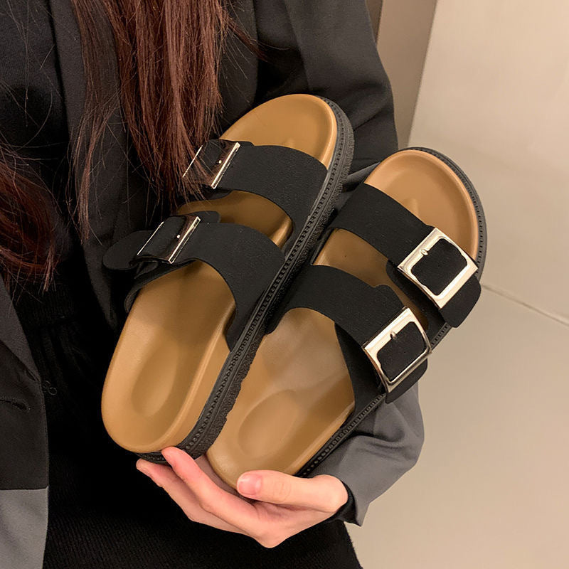 Buckle sandals