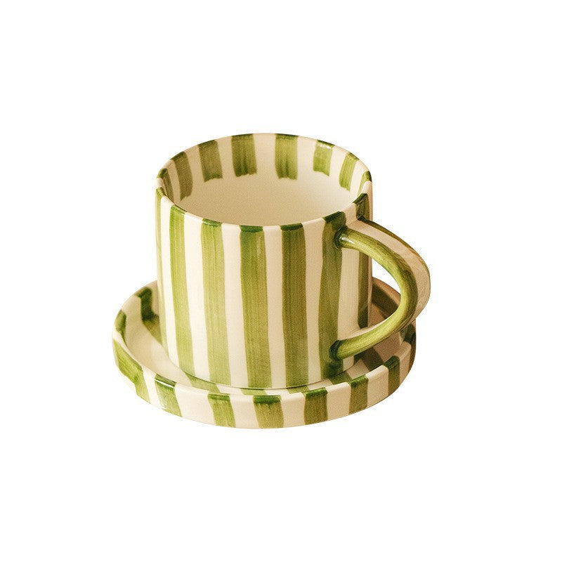 Ceramic coffee cups, plates and saucers sets