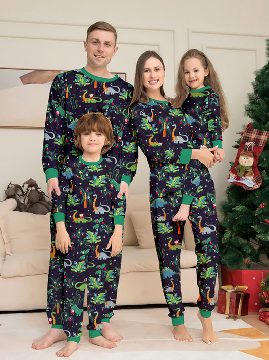 dinosaur parent-child pajamas