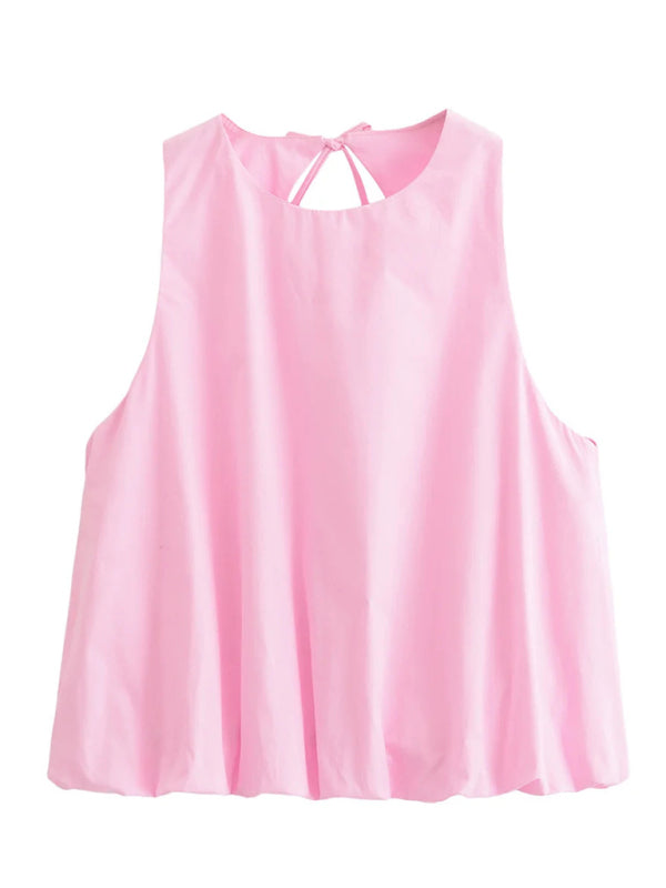 Balloon Pink Sleeveless Tank Top