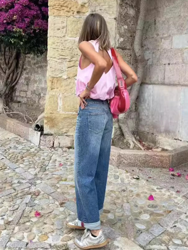 Balloon Pink Sleeveless Tank Top